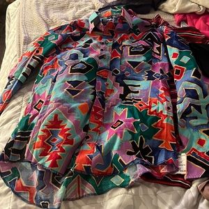 Vintage Wrangler Button Up XL
